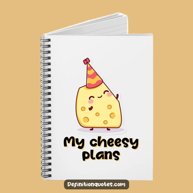 Funny Cheese Hat Notebook: Jot Down Party Ideas with Cheesy Humor