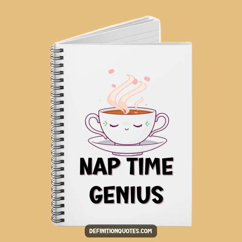 Funny Napping Teacup Notebook: Dreamy Steam Journal, Creative Gift