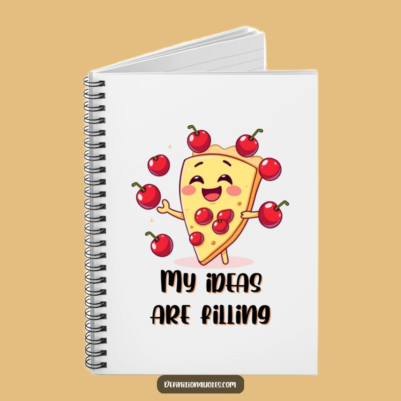 Funny Pie Juggling Notebook: Hilarious Dessert Character Journal for Recipes