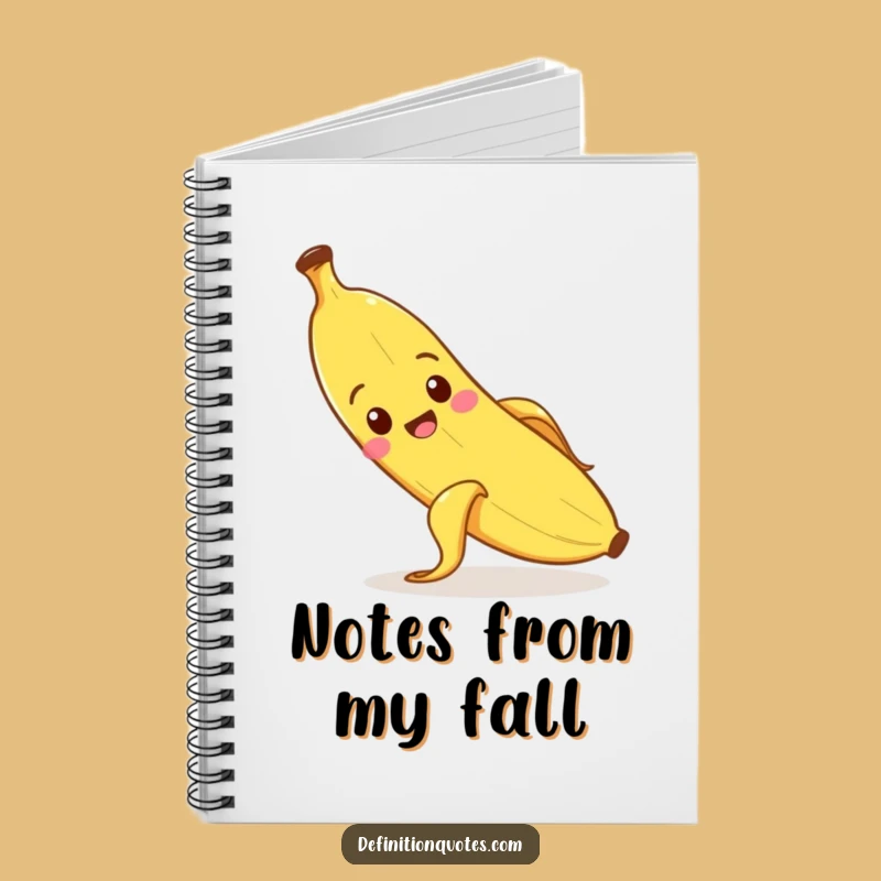 Funny Slipping Banana Notebook: Jot Down Funny Ideas, Creative Funny Gift