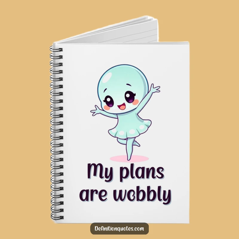 Funny Wobbly Jelly Ballet Notebook: Hilarious Character Journal for Creative Thoughts