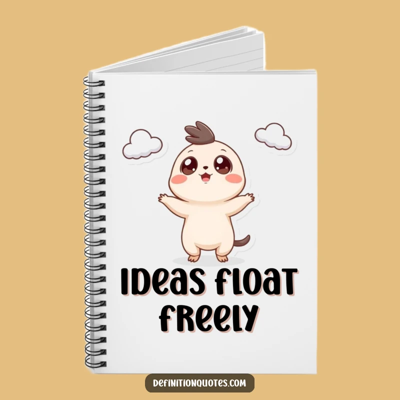 Funny Cloud Juggler Notebook: Googly Eyed Creature Notes, Ideal Funny Gift