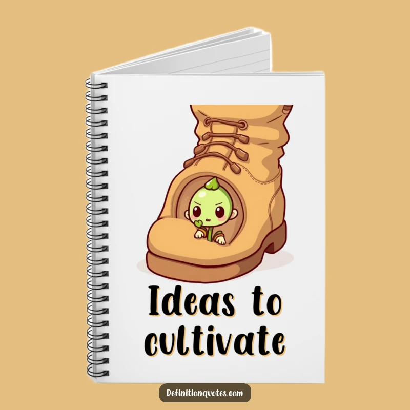 Funny Sprout vs Acorn Notebook: Jot Down Your Ambitious Plans