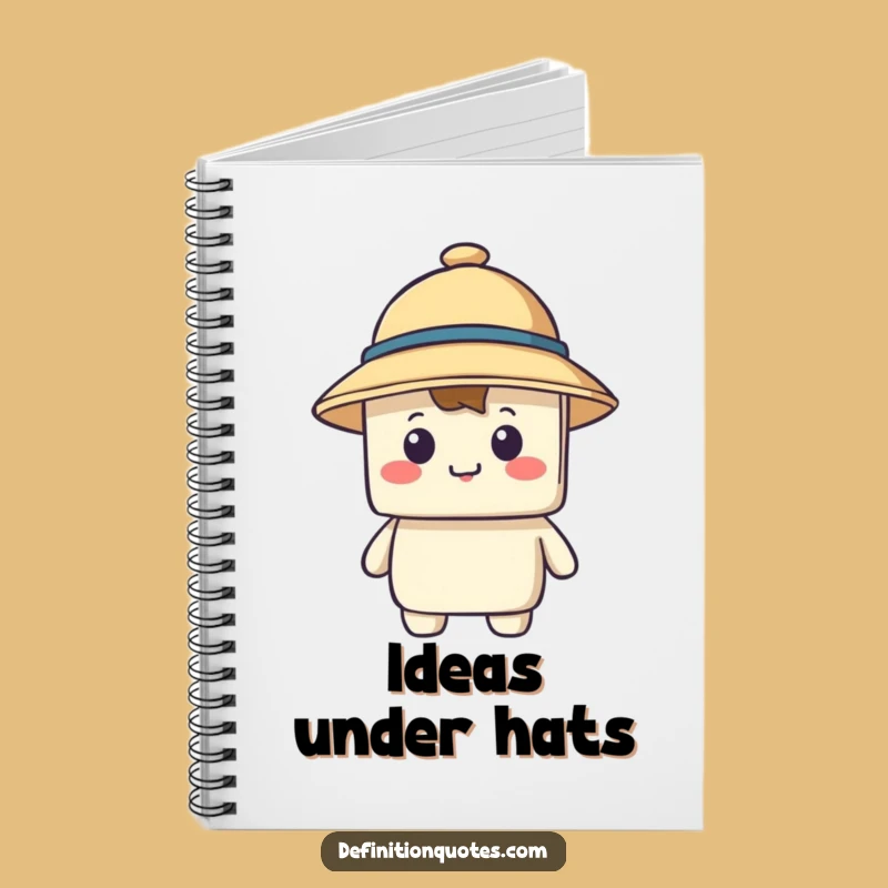 Funny Small Hat Blocky Notebook - Jot Down Your Fashionable Fails!