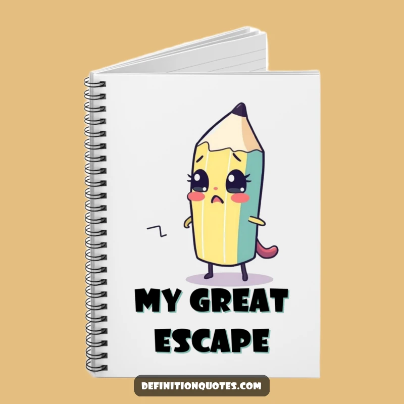 Funny Pencil Strategist Notebook - Plan Your Great Escape!