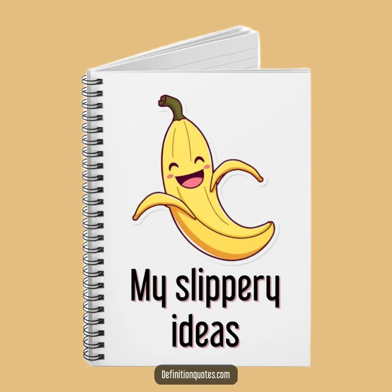 Funny Banana Peel Slip Notebook: Comedic Flair Journal, Creative Gift