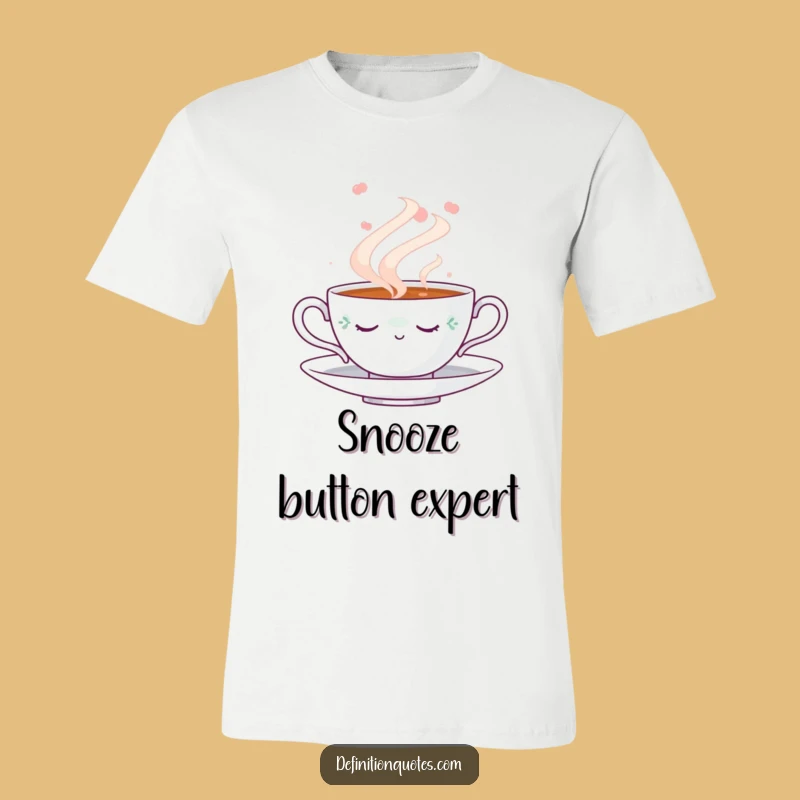 Funny Napping Teacup T-Shirt: Dreamy Steam Graphic Tee, Comfy Gift