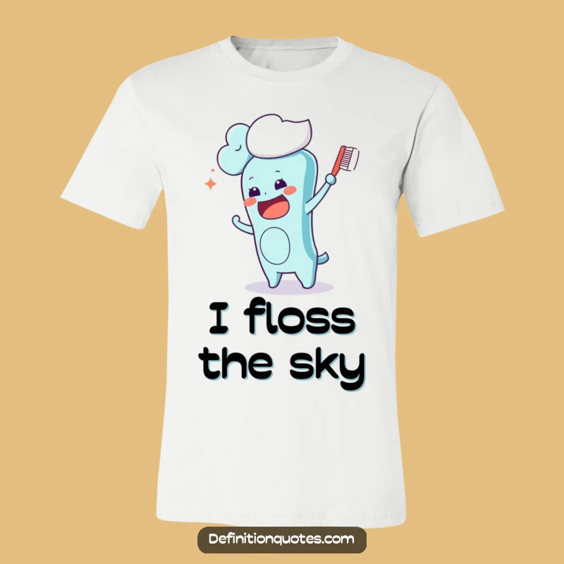 Funny Kawaii Toothbrush Cloud Brushing T-Shirt: Hilarious Wearable Art for Joyful Days