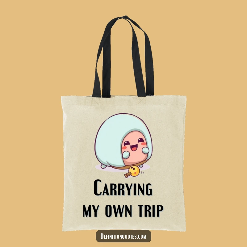 Funny Kawaii Slipper Trip Tote Bag: Carry Your Laughs and Comfort Hilariously!