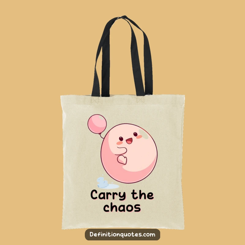 Funny Blob Spinning Top Tote Bag: Carry Your Enthusiasm Hilariously