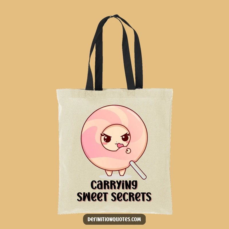 Funny Shy Donut Tote Bag: Hilarious Sweet Treat Carryall